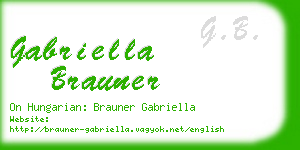 gabriella brauner business card